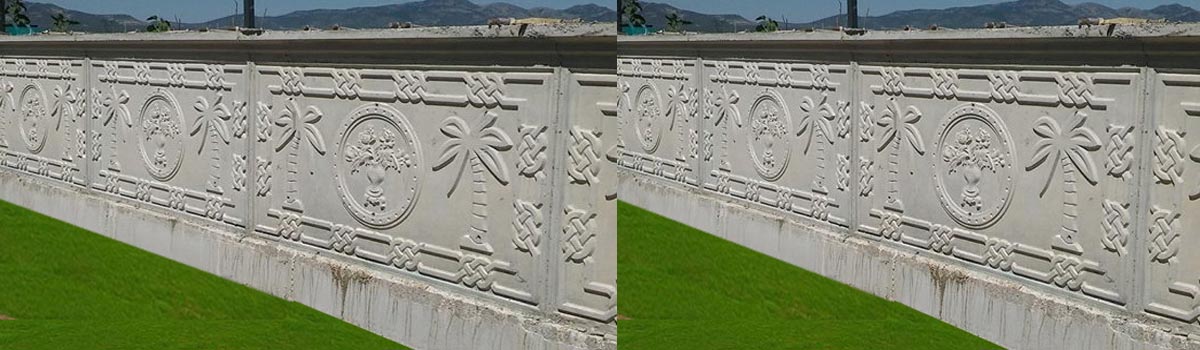 Palmiye Gül Desenli Duvar Kalıbı - beton duvar kalıp modelleri